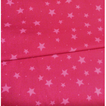 Druckstoff Sterne fuchsia