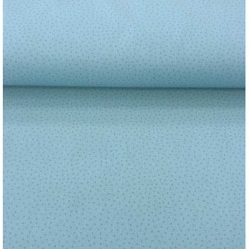 Druckstoff Prinzessin Tupfen mattblau