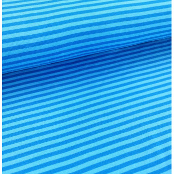 Ringelbündchen breit blau/blau