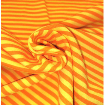 Ringelbündchen breit gelb/orange