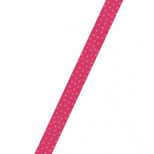 Schrägband Punkte fuchsia