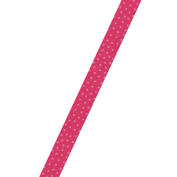 Schrägband Punkte fuchsia
