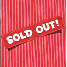 Reststück 58 cm Druckstoff Streifen rosa-rot