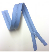 Reißverschluss/Zipp teilbar pastellblau