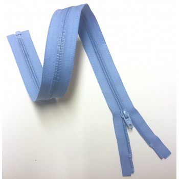 Reißverschluss/Zipp teilbar pastellblau