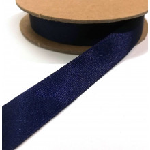Recycling-Satinband 15 mm navy