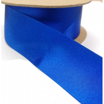 Recycling-Satinband 35 mm royalblau
