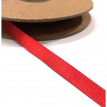 Recycling-Satinband 7 mm rot