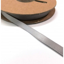 Recycling-Satinband 7 mm silbergrau