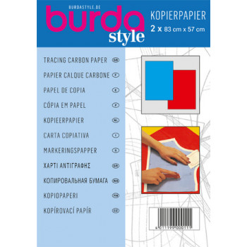 Kopierpapier blau/rot