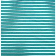 Interlock Ringel sea green/weiß