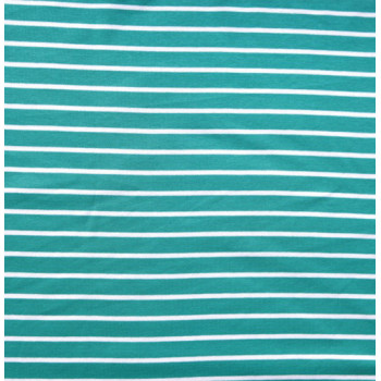 Interlock Ringel sea green/weiß