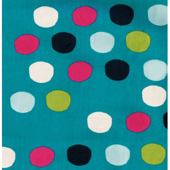 Popeline Bubbles pagodablue