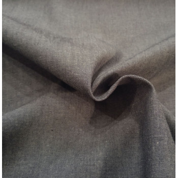 Chambray-Webstoff grau