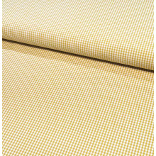 Popeline Webkaro klein tawny olive/weiß