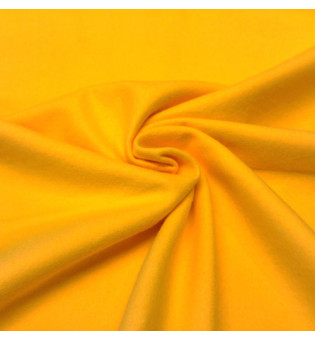 Reststück 102 cm Flanell gelb