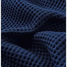 Waffelgewebe azurblau