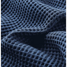 Waffelgewebe steinblau