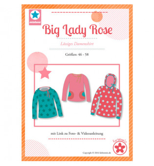 Schnittmuster Plus-Size-Damenshirt "Big Lady Rose"