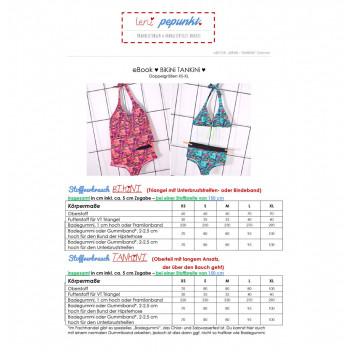 Schnittmuster Damen-Bikini/Tankini