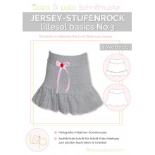 Schnittmuster Kinder-Jersey-Stufenrock