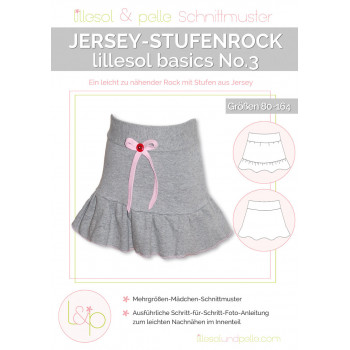 Schnittmuster Kinder-Jersey-Stufenrock