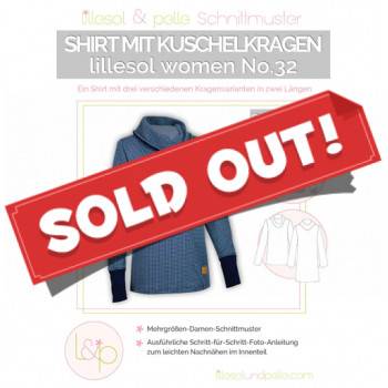 Schnittmuster Damen-Shirt mit Kuschelkragen 
