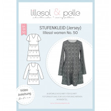 Schnittmuster Damen-Jersey-Stufenkleid