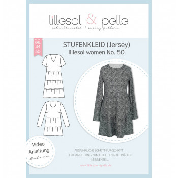 Schnittmuster Damen-Jersey-Stufenkleid