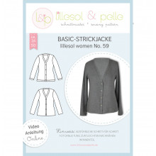 Schnittmuster Damen-Basic-Strickjacke 