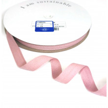 Fischgrätband Recycling-Polyester 12 mm altrosa