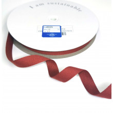 Fischgrätband Recycling-Polyester 12 mm rostrot
