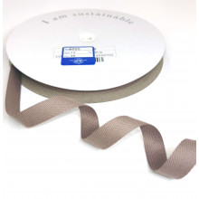 Fischgrätband Recycling-Polyester 12 mm schlamm