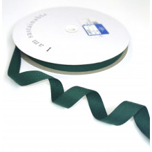Fischgrätband Recycling-Polyester 12 mm dunkelgrün