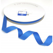 Fischgrätband Recycling-Polyester 12 mm mittelblau