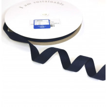 Fischgrätband Recycling-Polyester 12 mm marine