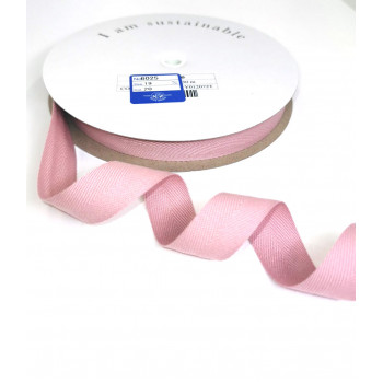 Fischgrätband Recycling-Polyester 18 mm altrosa