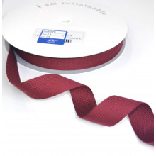 Fischgrätband Recycling-Polyester 18 mm dunkelrot