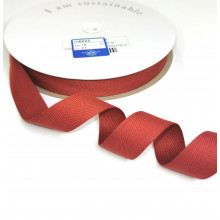 Fischgrätband Recycling-Polyester 18 mm rostrot