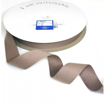 Fischgrätband Recycling-Polyester 18 mm schlamm