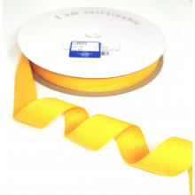 Fischgrätband Recycling-Polyester 18 mm goldgelb