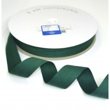 Fischgrätband Recycling-Polyester 18 mm dunkelgrün