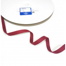 Fischgrätband Recycling-Polyester 6 mm dunkelrot