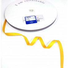 Fischgrätband Recycling-Polyester 6 mm goldgelb