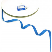 Fischgrätband Recycling-Polyester 6 mm mittelblau
