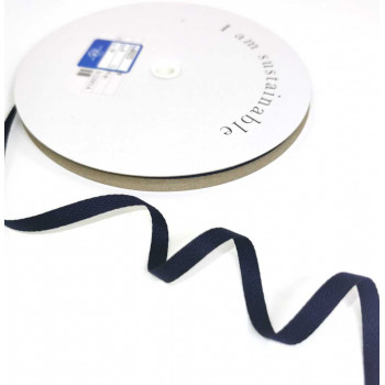Fischgrätband Recycling-Polyester 6 mm marine