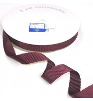 Ripsband Recycling-Polyester 15 mm bordeaux