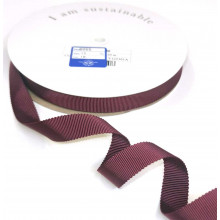 Ripsband Recycling-Polyester 15 mm bordeaux
