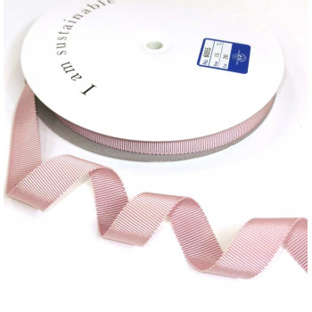 Ripsband Recycling-Polyester 15 mm altrosa