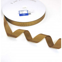 Ripsband Recycling-Polyester 15 mm gold